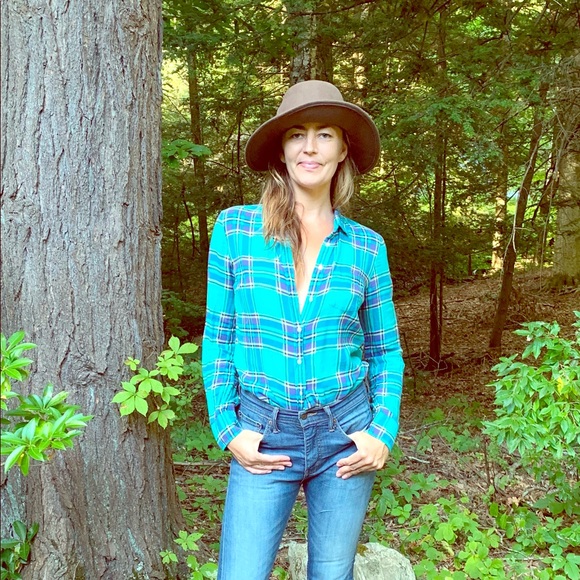 J. Crew Tops - J.Crew The Boy Shirt Light Plaid